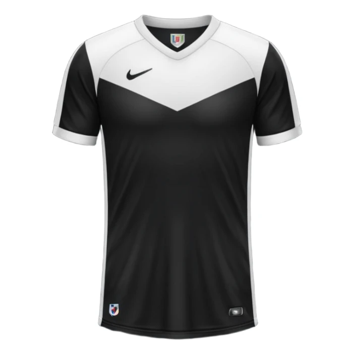 maillot football bande noir sans numéro ni logo sticker