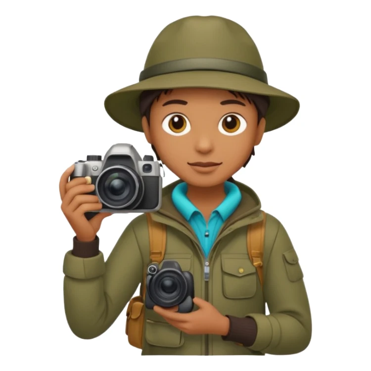 
wildlife photographer, outdoor clothe sticker