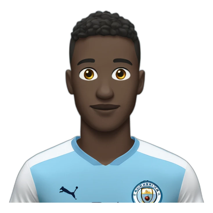 Jeremy doku in Man City shirt  sticker