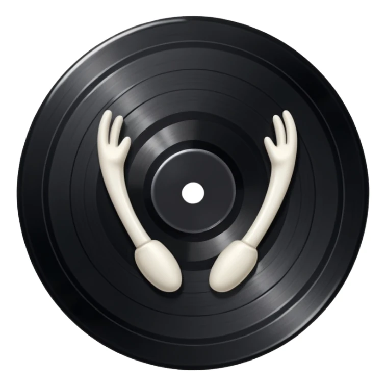 A vynil of Conan Gray's wishbone sticker