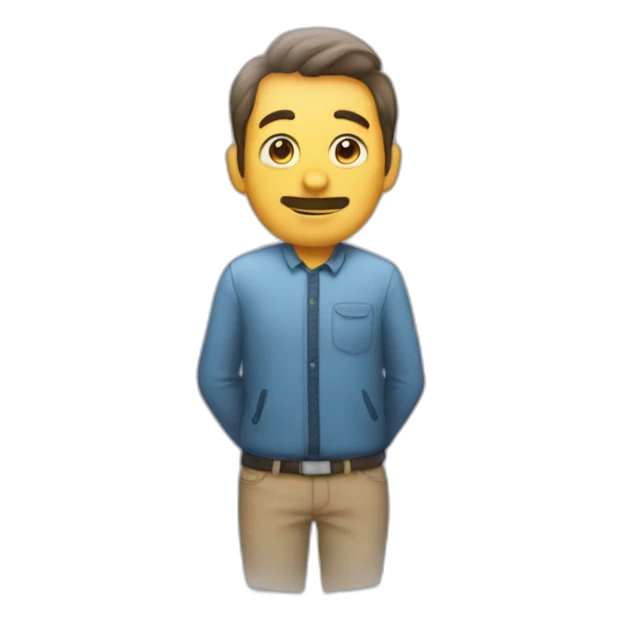 Man who says « mon pied » in a bubble sticker