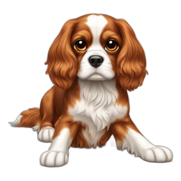 dog Cavalier King Charles Spaniel full body sticker
