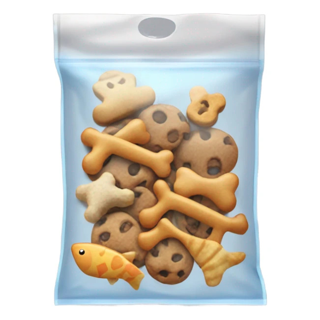 Bag of pet treats sticker
