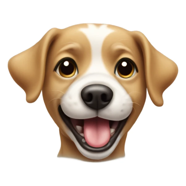 Little dog playing by it tongue out sticker
