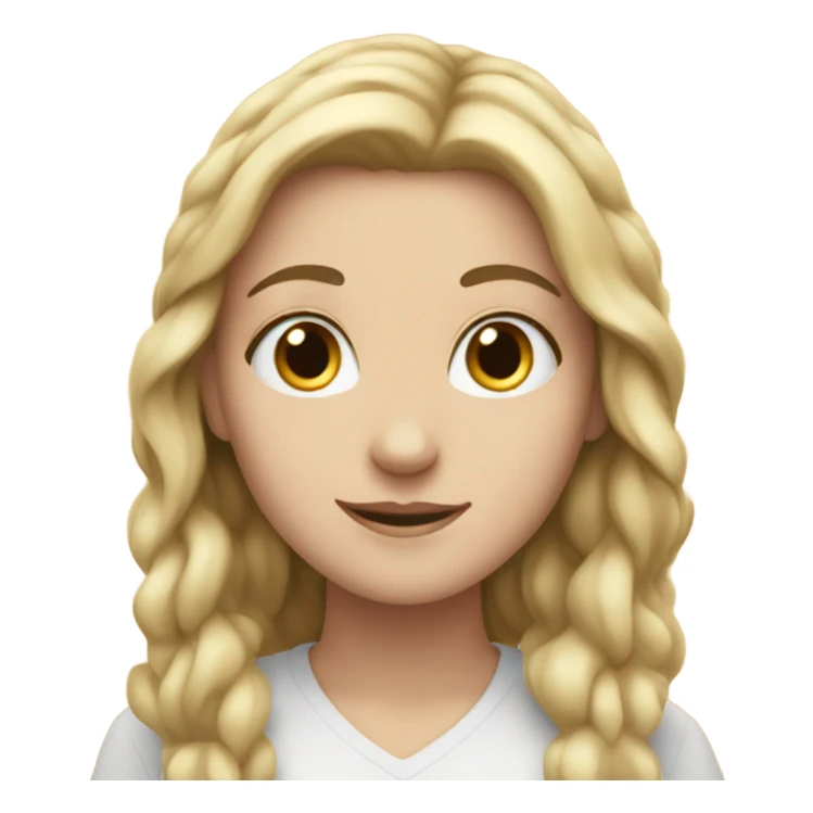 White girl, reminding herself to be positive sticker