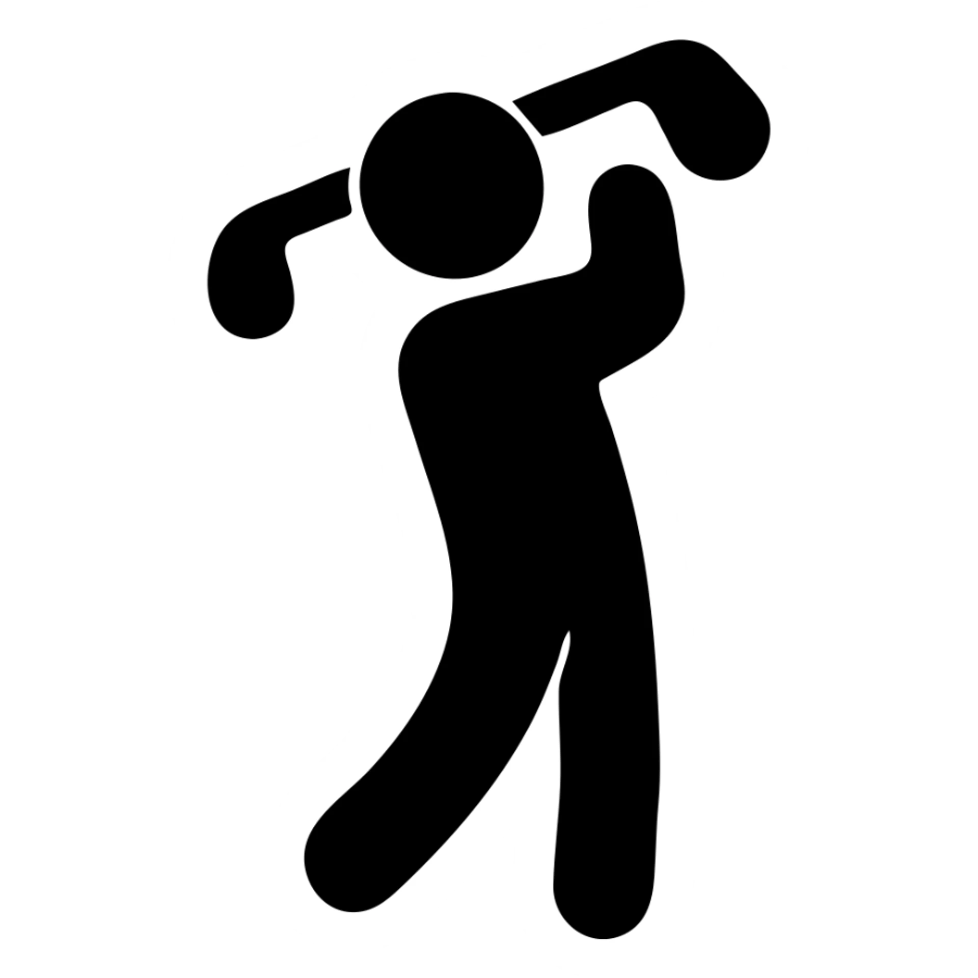 golfer singing golf club sticker