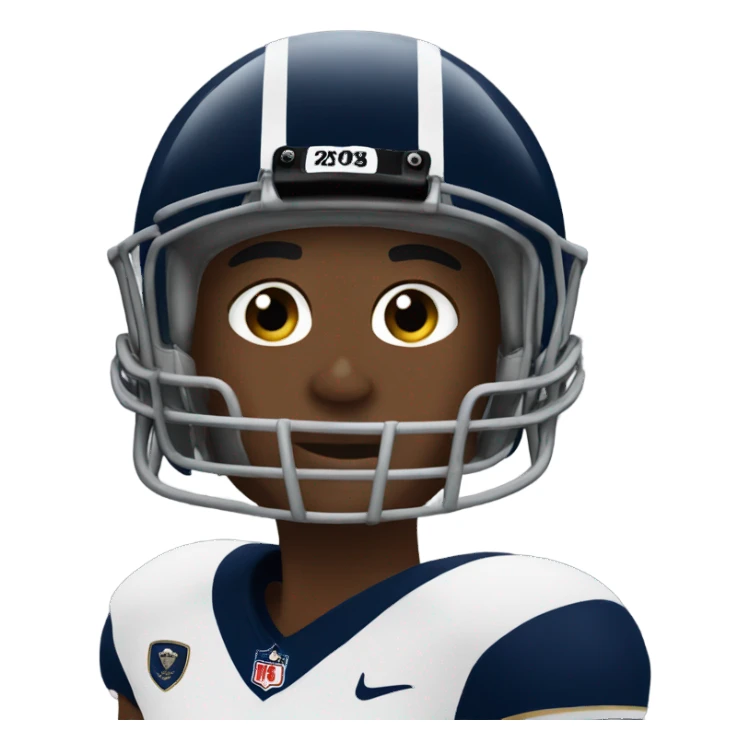 Navy football player sticker