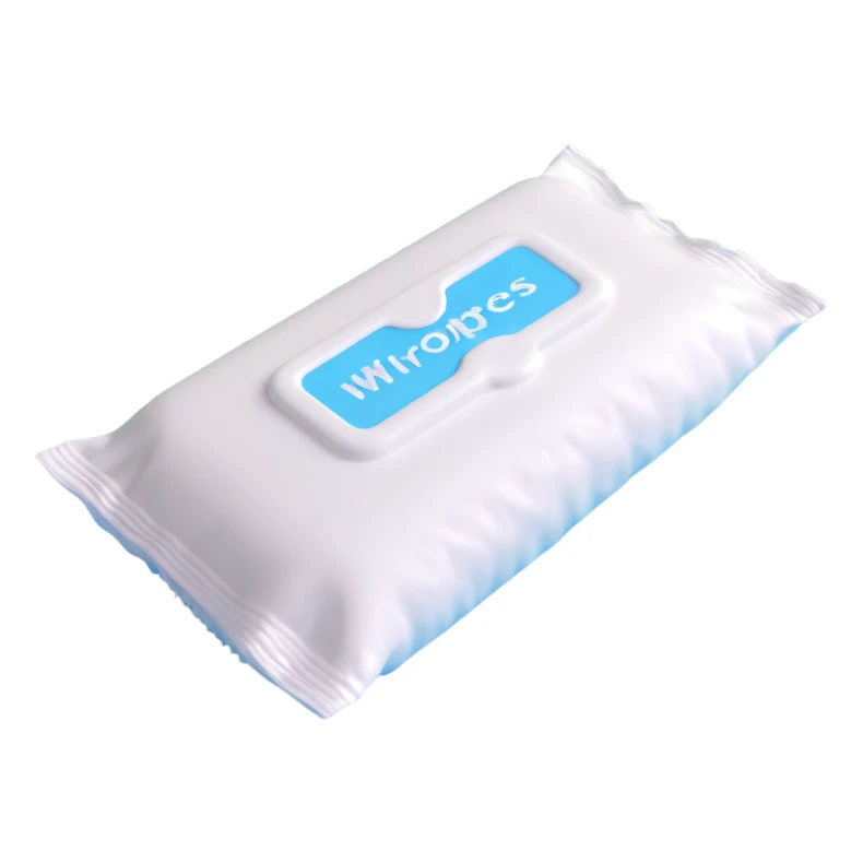 A pack of wet wipes sticker