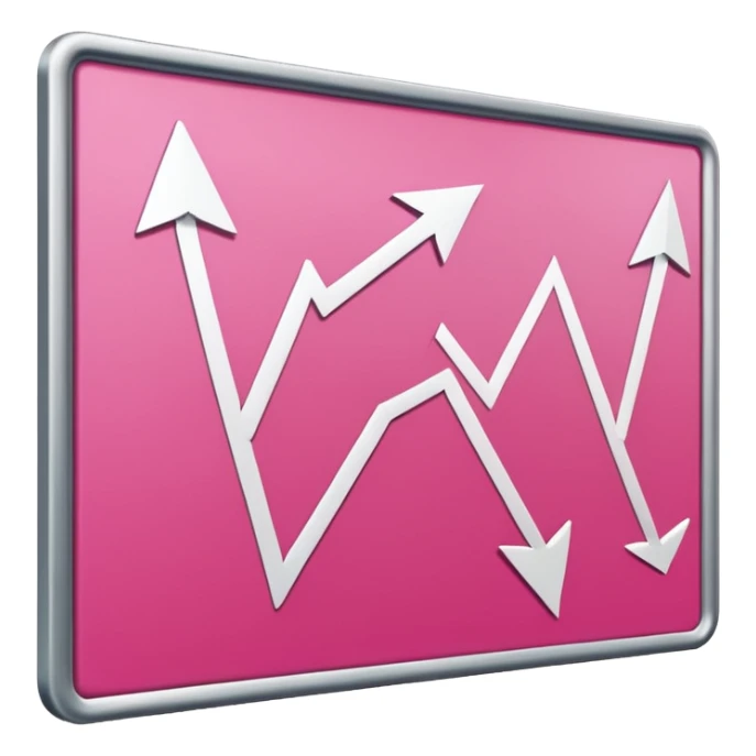 pink business strategy board. showing pick arrows png image sticker