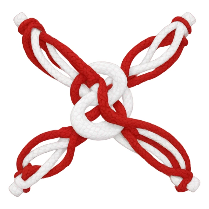 Red and white best friends bracelets sticker