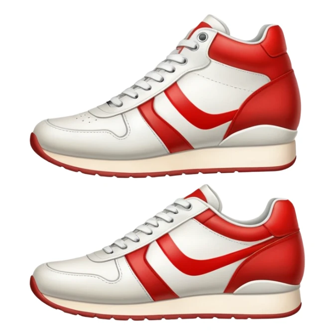 pair of retro sneakers sticker