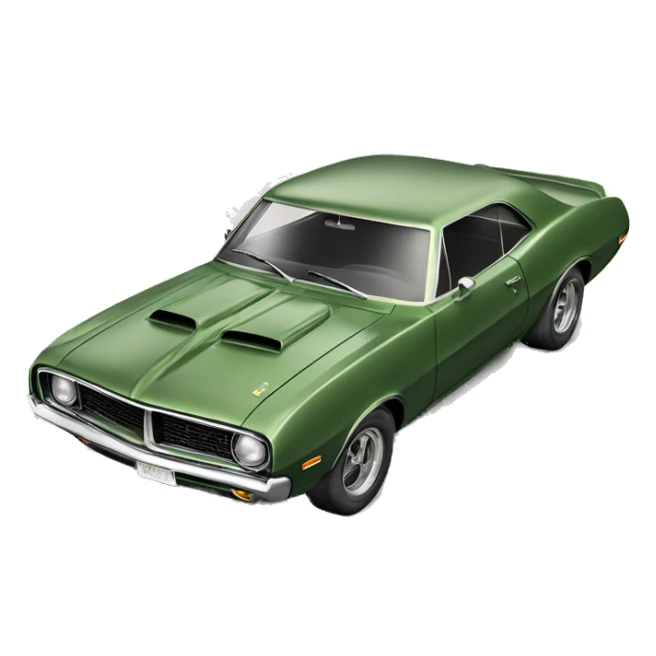 Late 1960s muscle car sticker