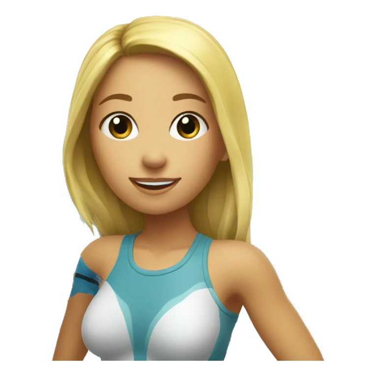 Surf; un girl  sticker