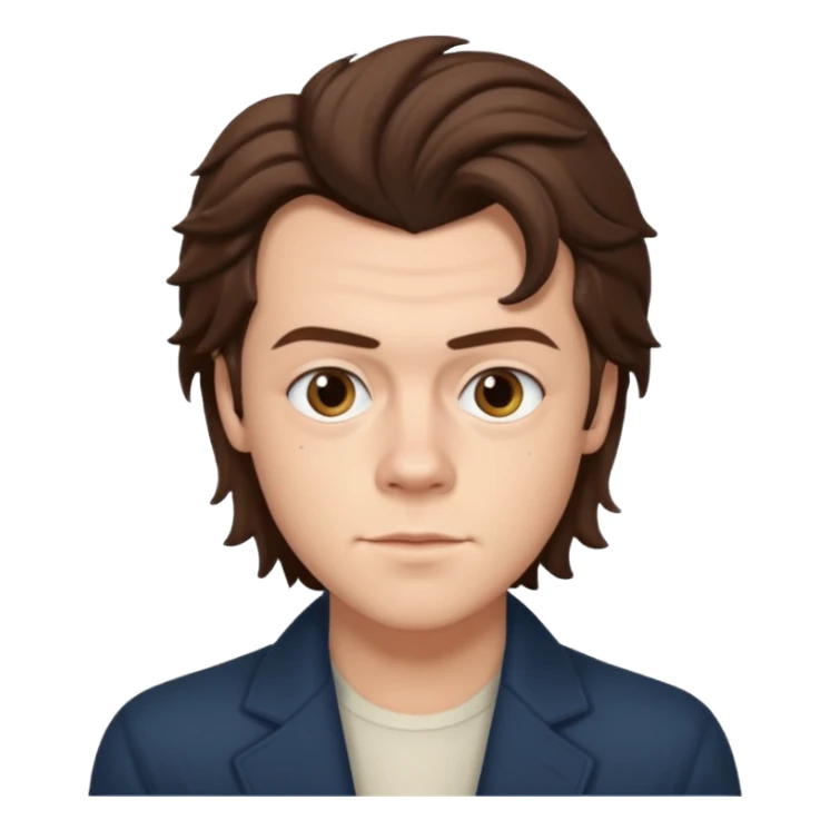 une joli personne qui ressemble a harry styles, avec beaucoup de details sticker