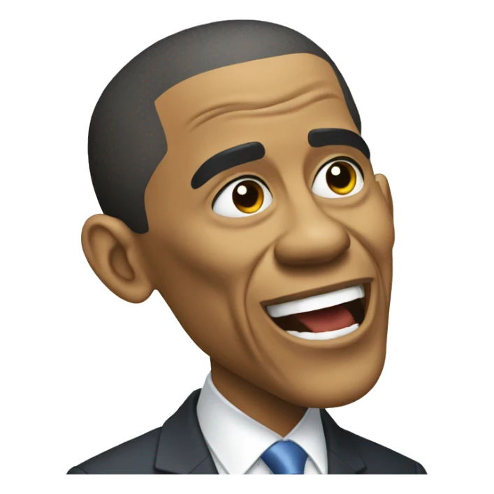 Obama qui mange sticker