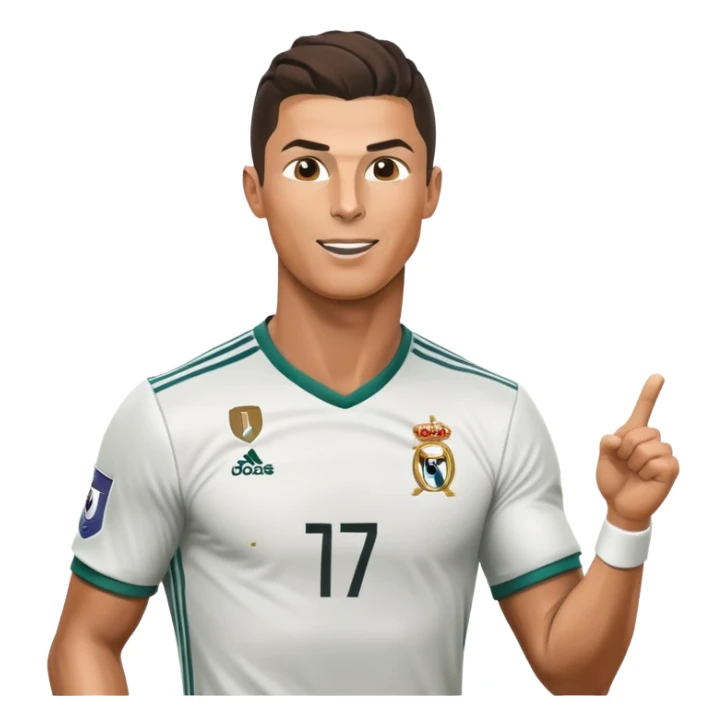 Cristiano Ronaldo football player celebrating a goal sticker