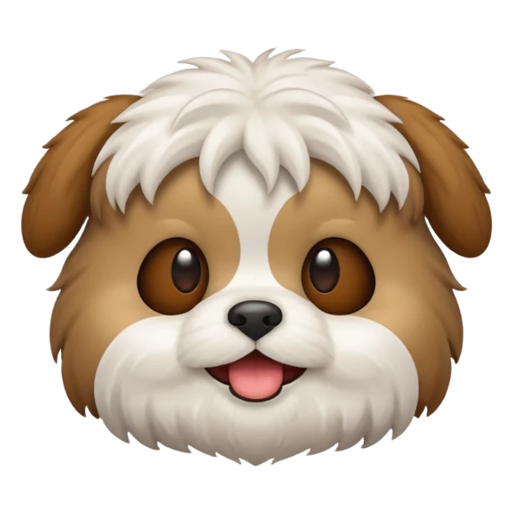 Crie emoji dog shitzu sticker