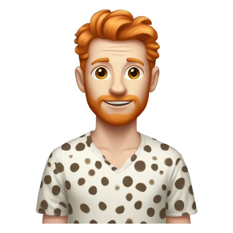 Spotty ginger animal human hybrid  sticker