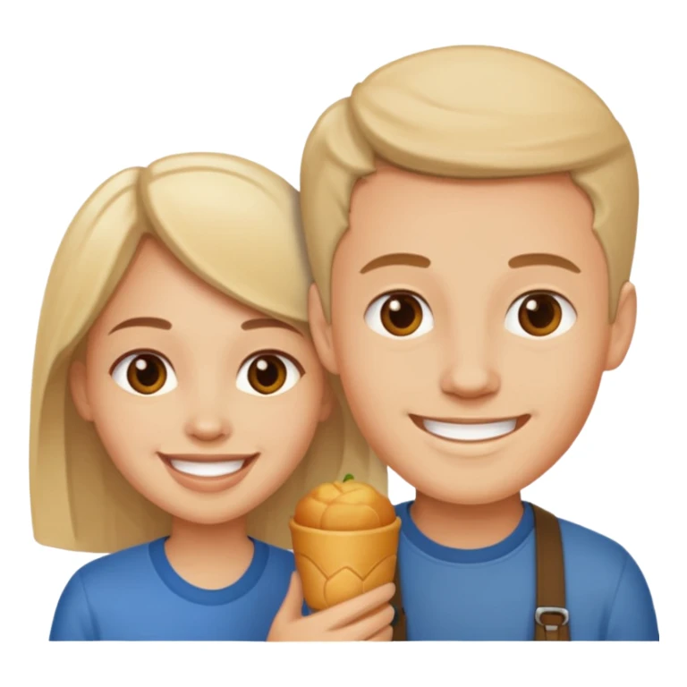 i want two person nicke eatche athore sticker