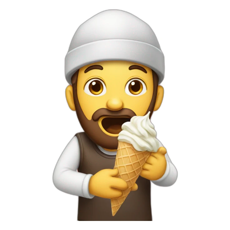 jew eating ice cream sticker