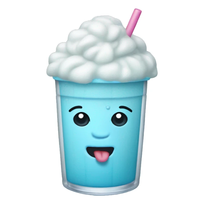 pastel blue slushie sticker