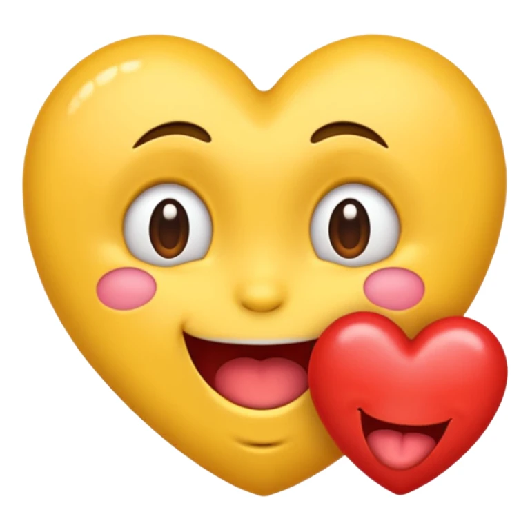 Um emoji babando de paixão sticker