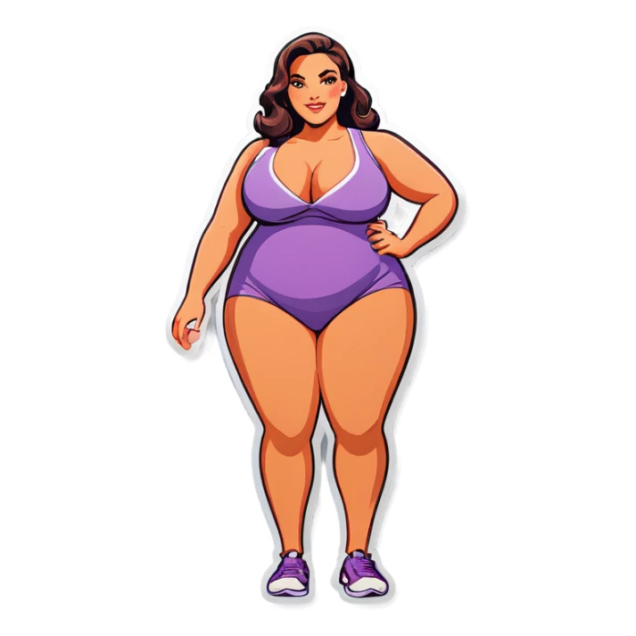 Big beautiful woman sticker