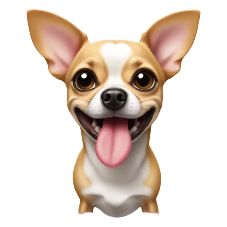 Chihuahua with tongue hanging out sticker