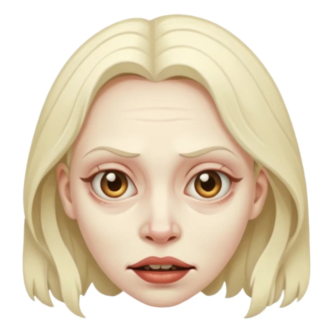 Femme avec une tête imonde sticker