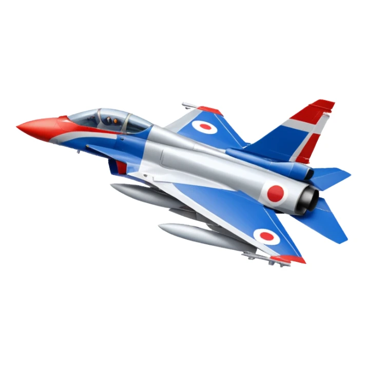 mirage fighter jet with a giant french flag on the background sticker