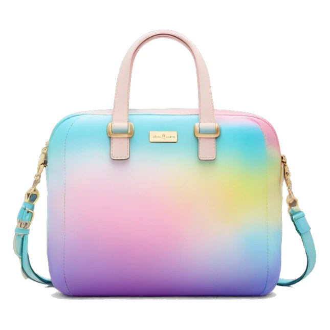 Realistic kate spade pastel tie dye ombre satchel purse sticker