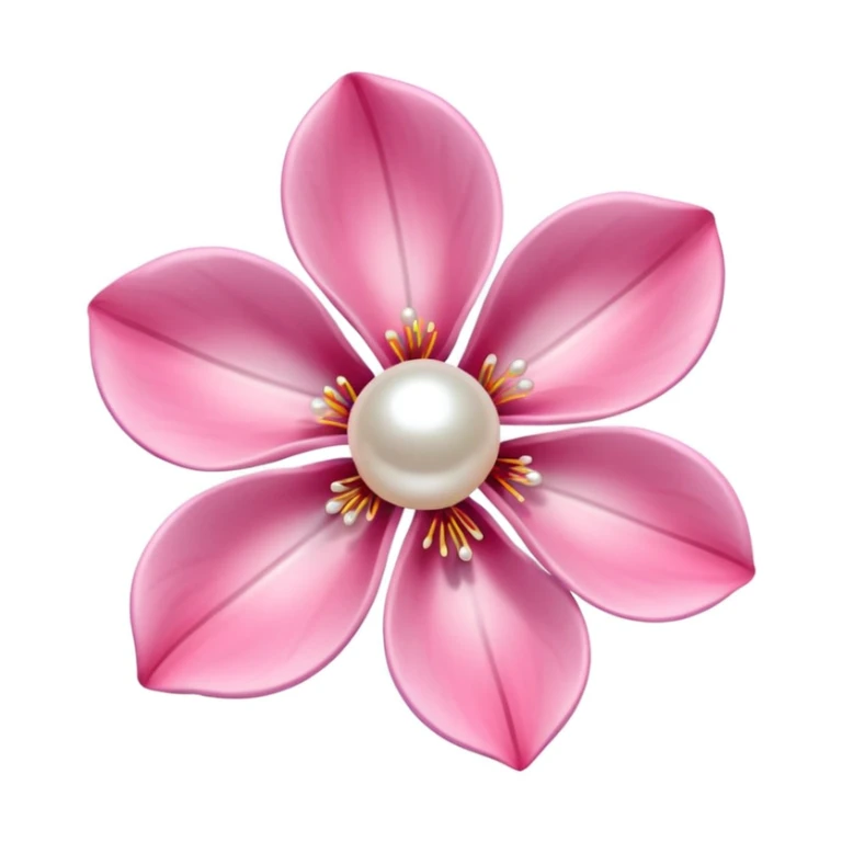 sakura flower with pearl accents sticker