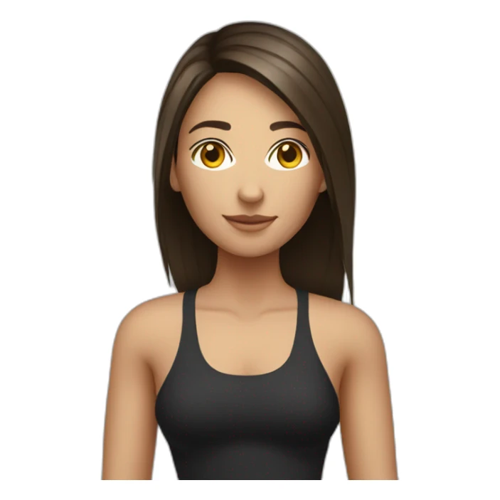 Full body | Lifeguard, Female, brunette, black swimsuit, sunglasses sticker