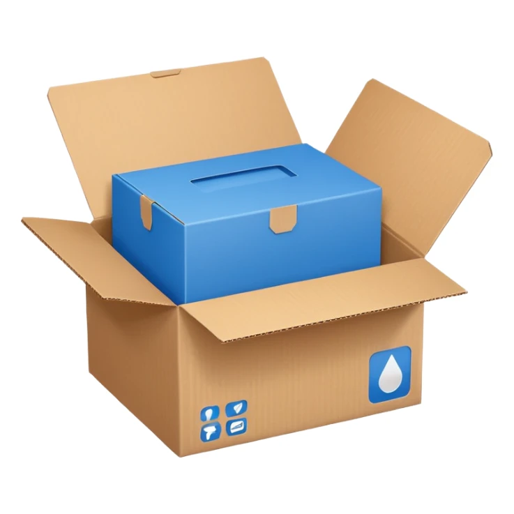 Caja del producto immunocal color azul sticker
