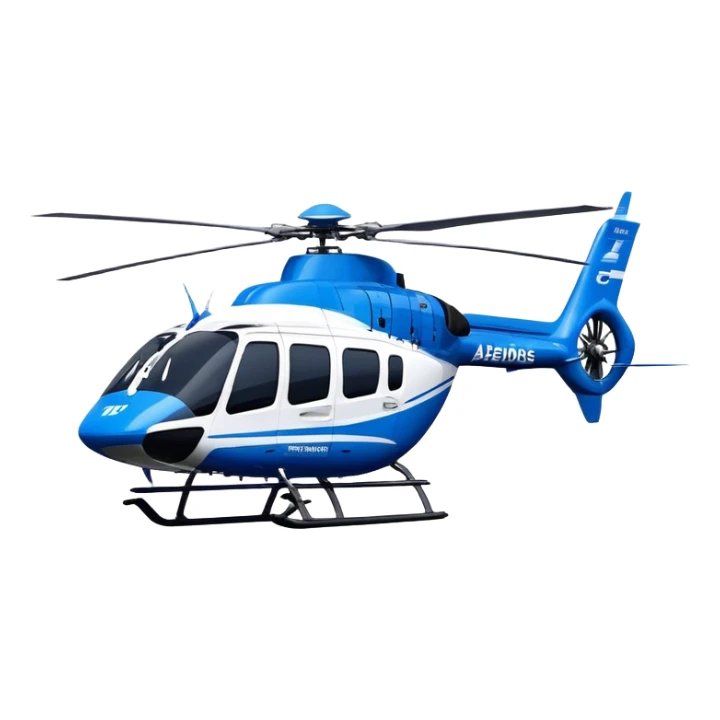 Eurocopter EC135 - Airbus Helicopters (Model Year: 2020) (Iconic colour: Blue and white) sticker