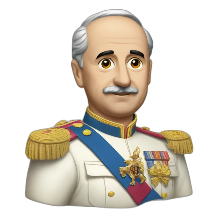 Francisco franco con una pala sticker