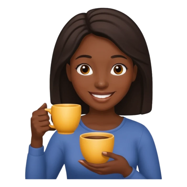 black womanPeople Holding Cup sticker