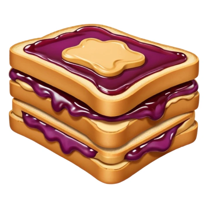Peanut butter and jelly sticker