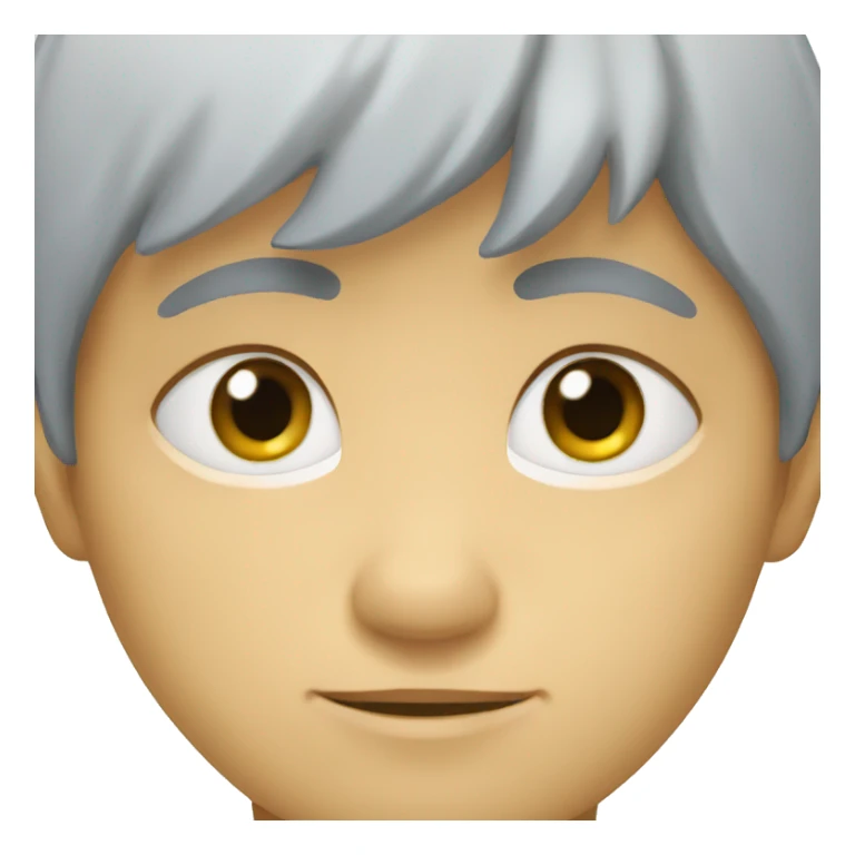 niño ojos azules y rubio con la cara entera sticker