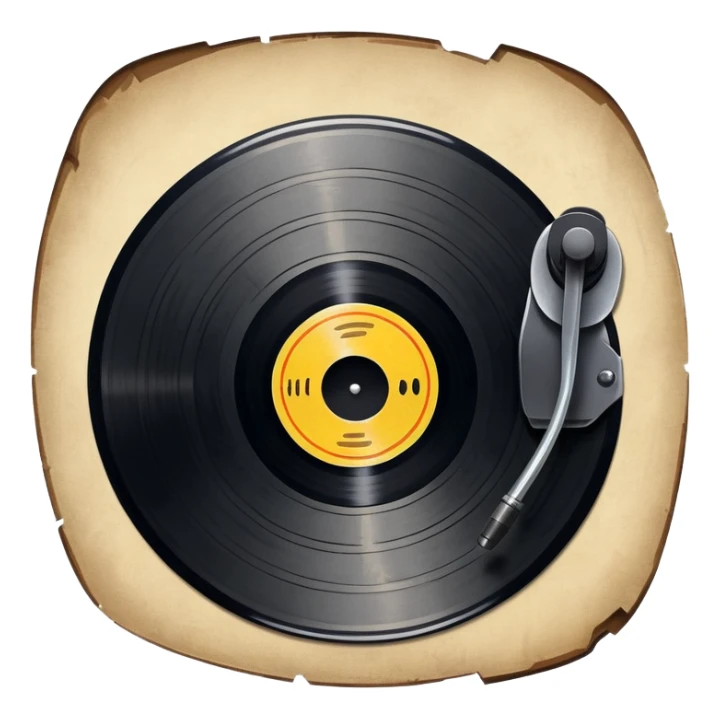 create an emoji to describe an old song sticker