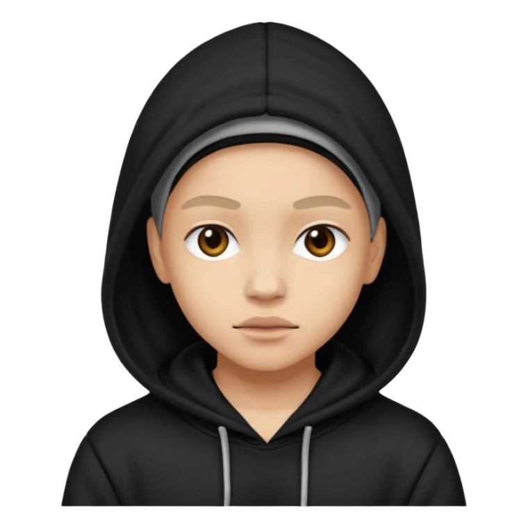 Baddie wearing a hoodie  sticker