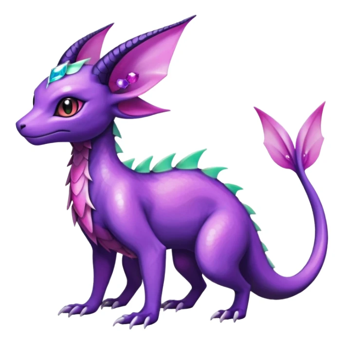 Shiny Salandit-Noivern-Espeon-Hybrid (Full body) sticker