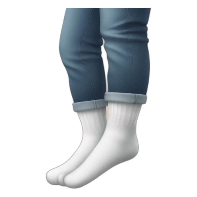 Wiggling feet with a socks near it sticker
