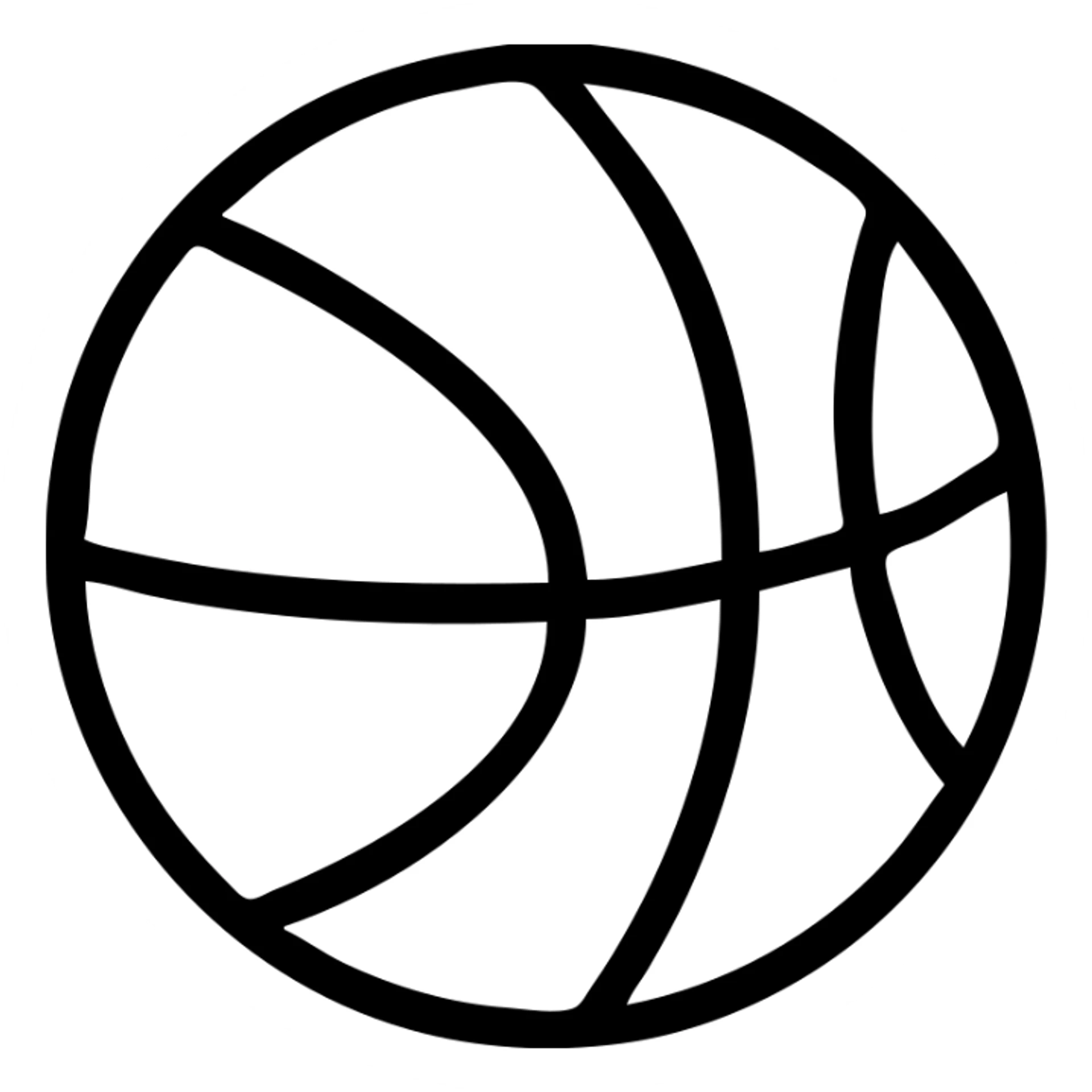 basketball ball icon sticker