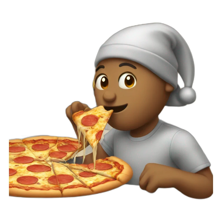 EATING PIZZA sticker