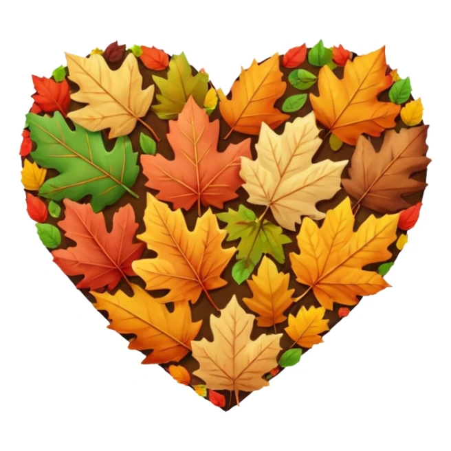 Heart of the autumn colors  sticker