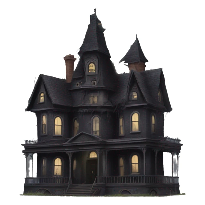 Nevermore Academy. Haunted Addams house. Dilapidated  sticker