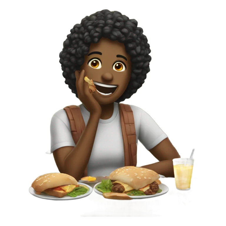 casual outdoor meal moment funny sticker