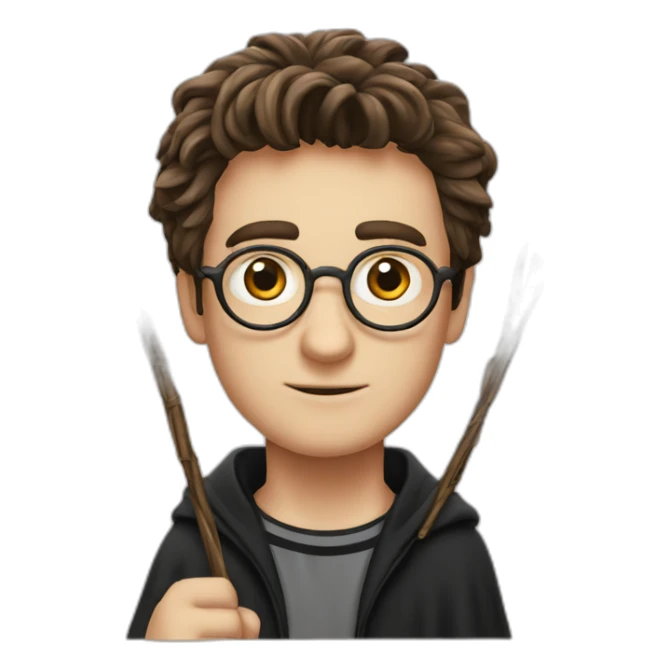Harry Potter made out of wands sticker