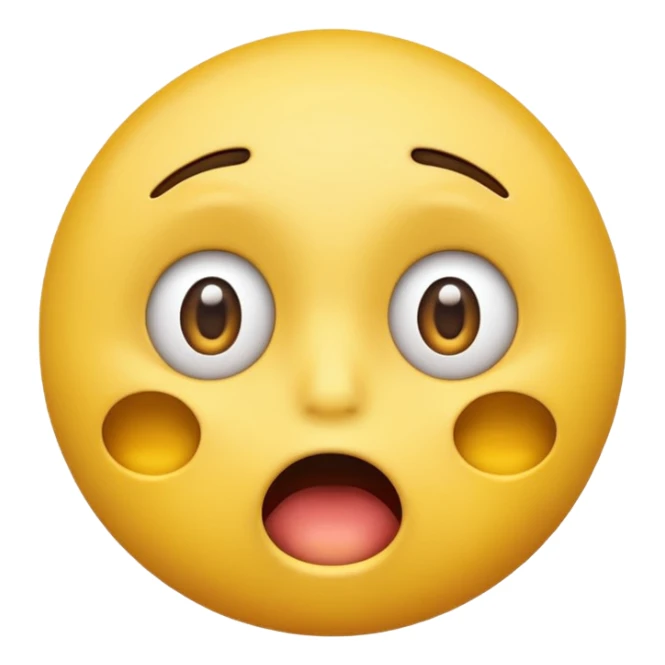 Please make a yellow emoji face that tells someone I need help  sticker